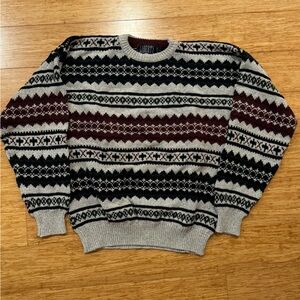 Vintage Liberty fair isle knit sweater